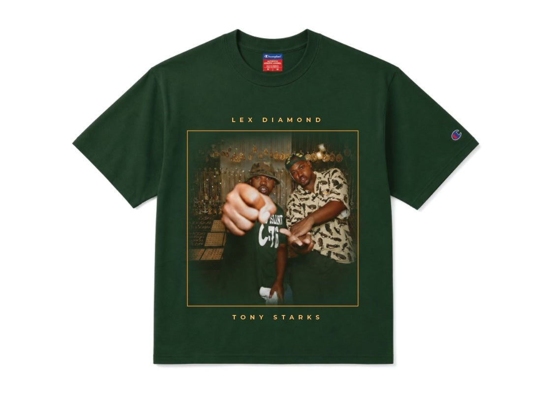Champion® Lex Diamond Tony Starks T-shirt, Hunter Green