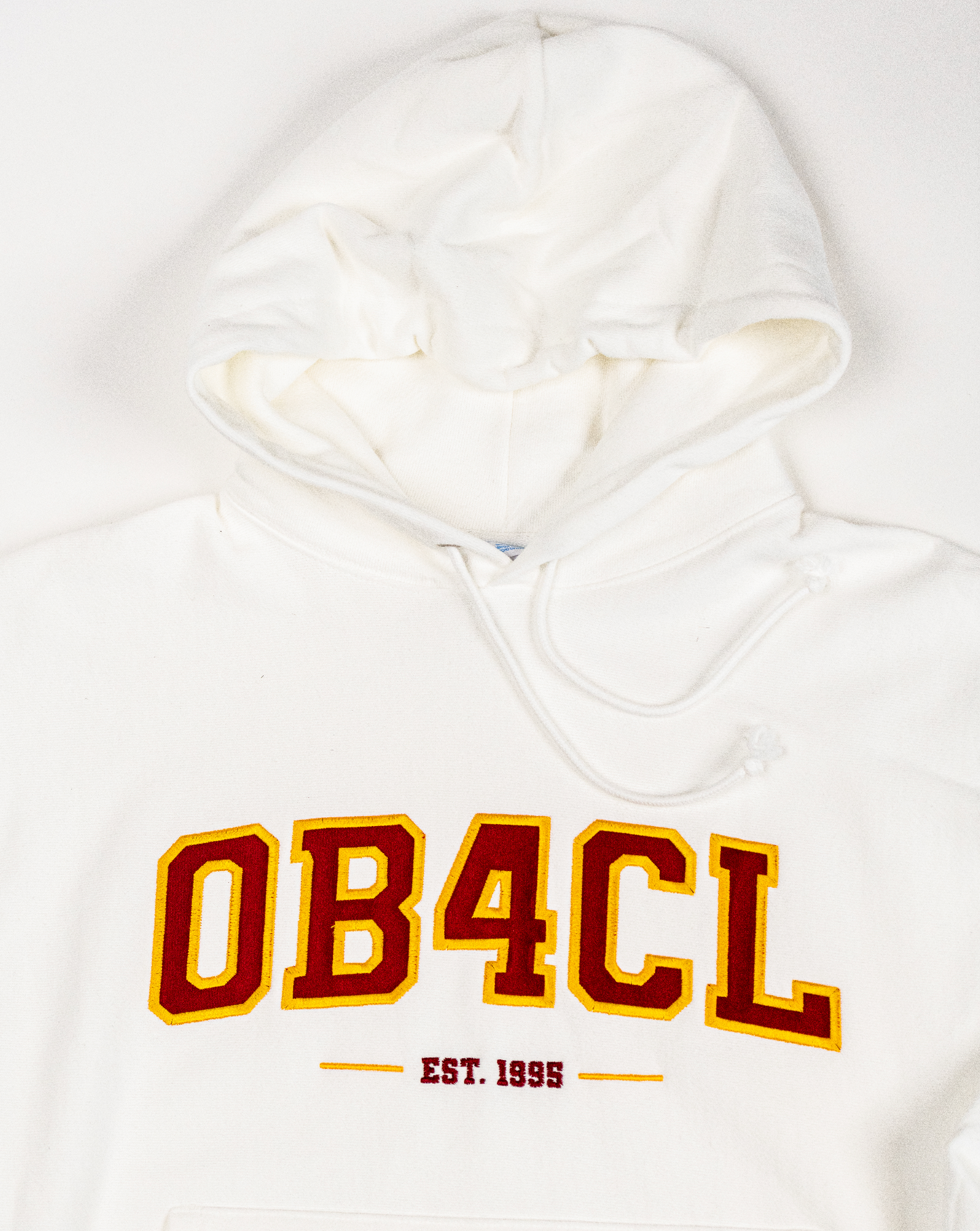 OB4CL University Champion Reverse Weave Hoodie - White